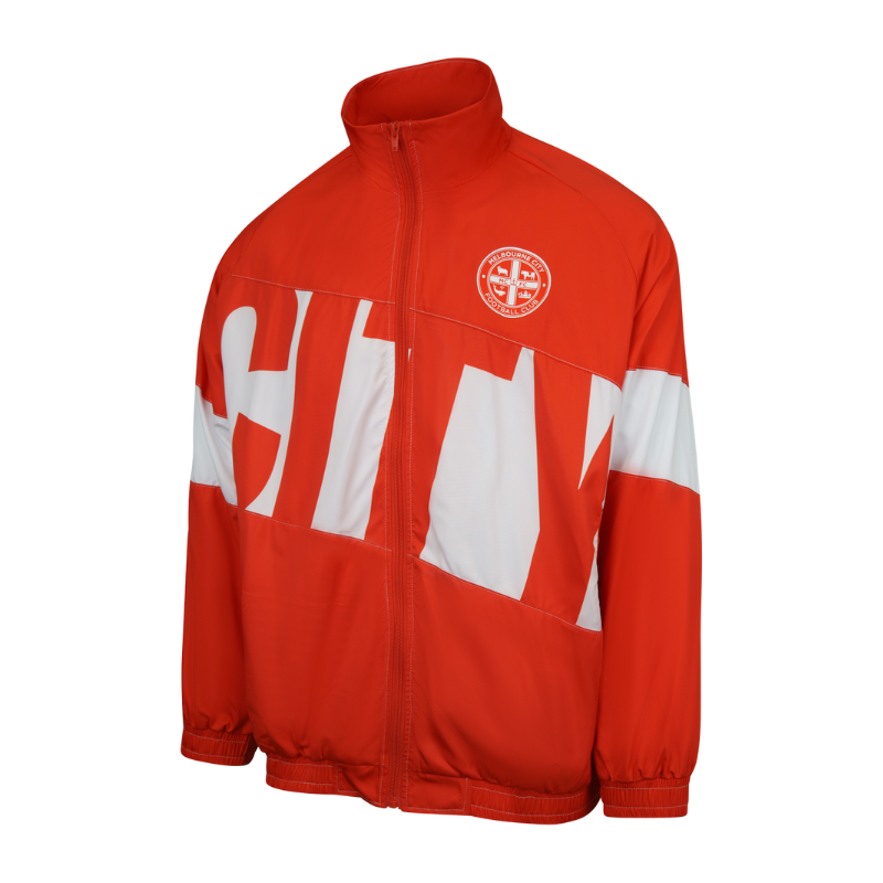 Melbourne City Original Retro Jacket - Red & White