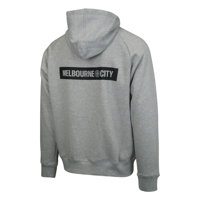 Melbourne City Essentials Grey Zip Hoodie - Youth