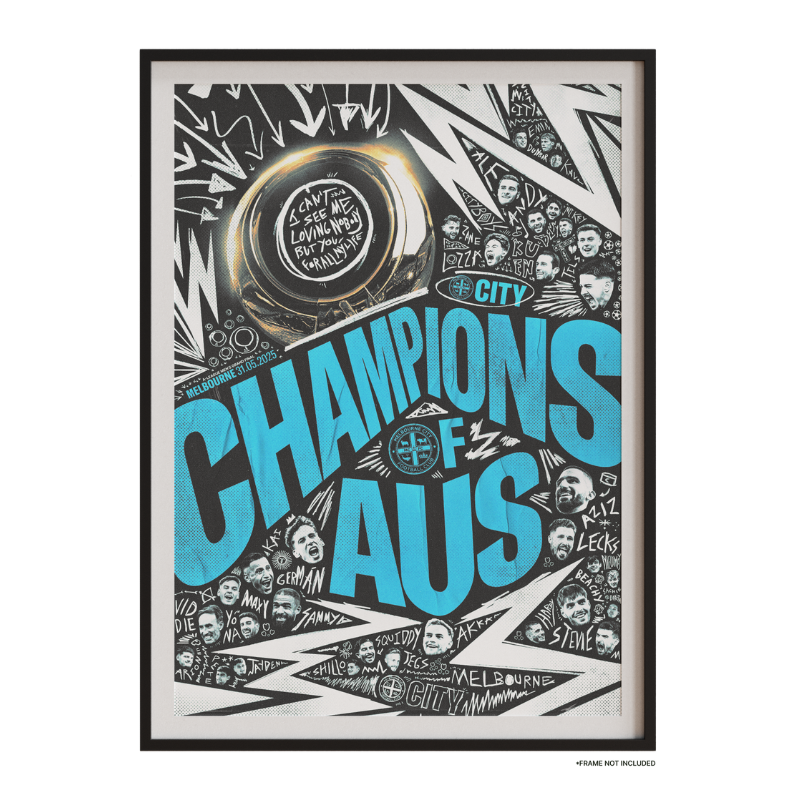 Melbourne City 24/25 ALM Champions A2 Poster