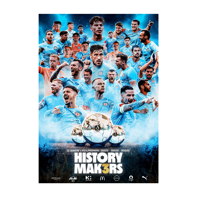 Melbourne City 22/23 ALM History Mak3rs A1 Poster