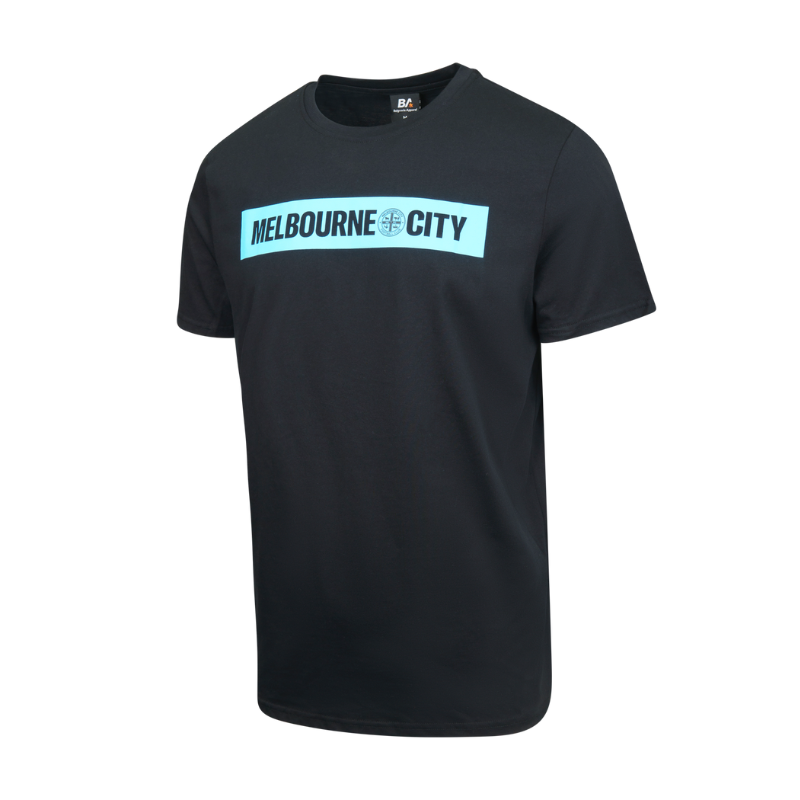 Melbourne City Essentials Black Tee - Men's