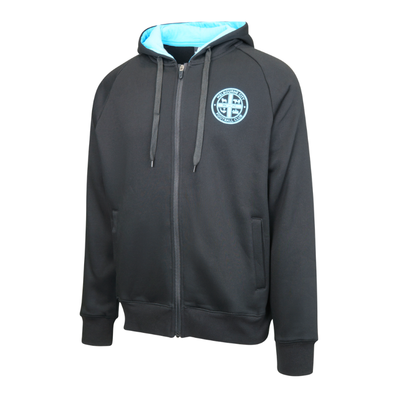 Melbourne City Essentials Black Zip Hoodie - Youth