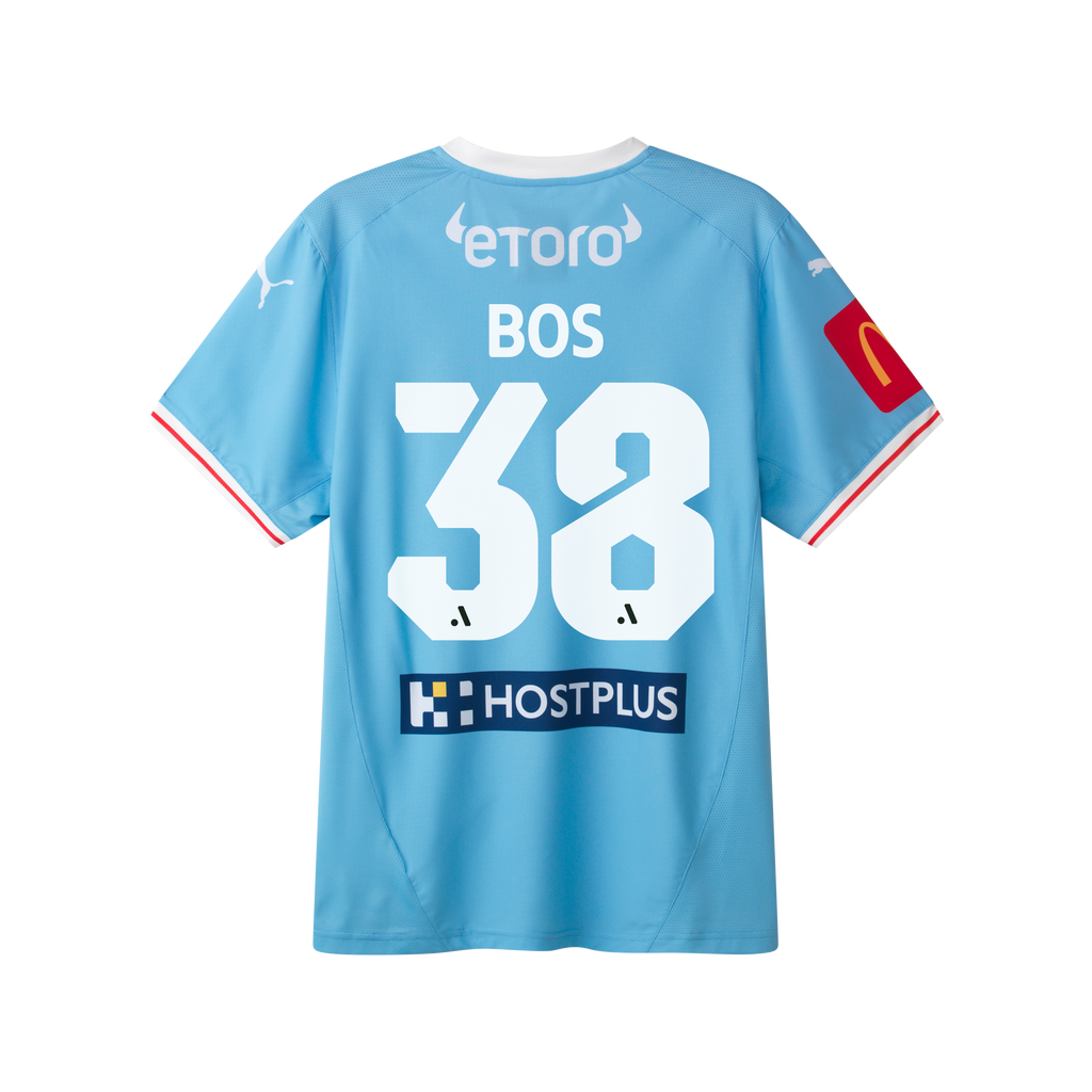 Melbourne City FC 25/26 Authentic Home Jersey - Men’s Fit with BOS 38 Printing