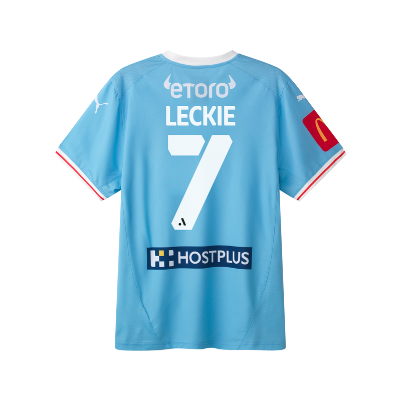 Melbourne City FC 25/26 Authentic Home Jersey - Men’s Fit with LECKIE 7 Printing