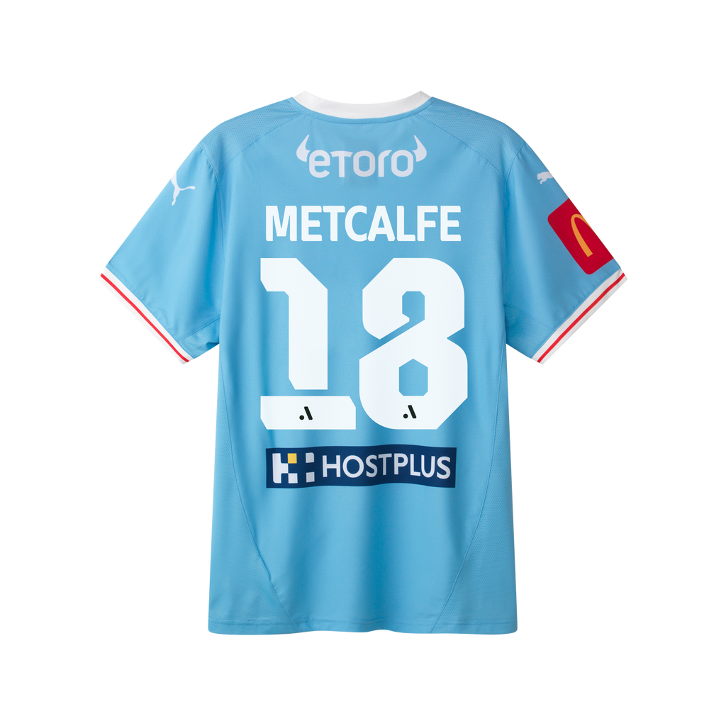 Melbourne City 25/26 ALM Home Jersey - Men's Fit with METCALFE 18 Printing