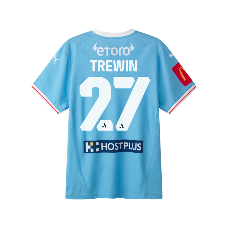 Melbourne City FC 25/26 Authentic Home Jersey - Men’s Fit with TREWIN 27 Printing