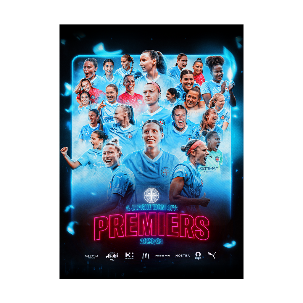 Melbourne City 23/24 ALW Premiers A1 Poster