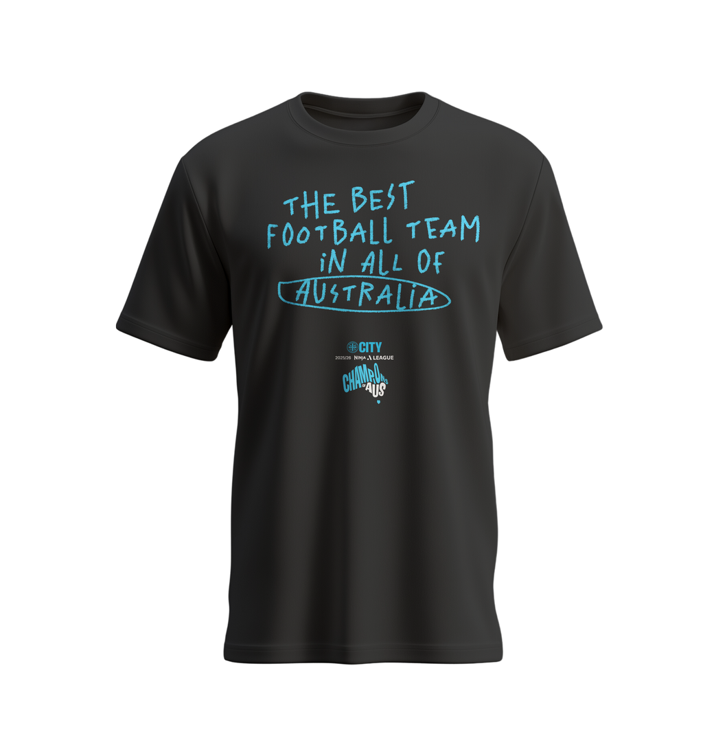Melbourne City 25/26 ALW Champions Graffiti Tee