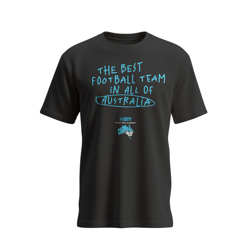 Melbourne City 25/26 ALW Champions Graffiti Tee