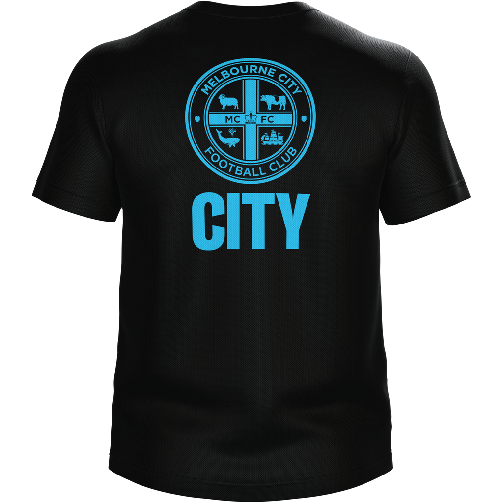 Melbourne City Urban Black Tee - Youth